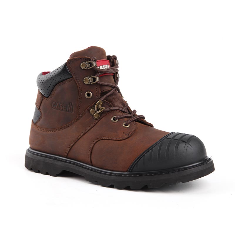 Full-Grain Cowhide Steel-Toe Construction Work Boots