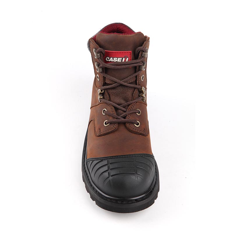 Full-Grain Cowhide Steel-Toe Construction Work Boots