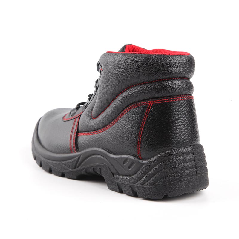 Low-Cut Smooth Cowhide Steel-Toed Construction Work Boots