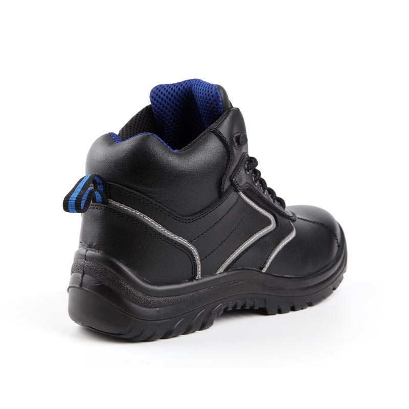Mid-Cut Cowhide Non-Slip And Anti-Static Safety Shoes