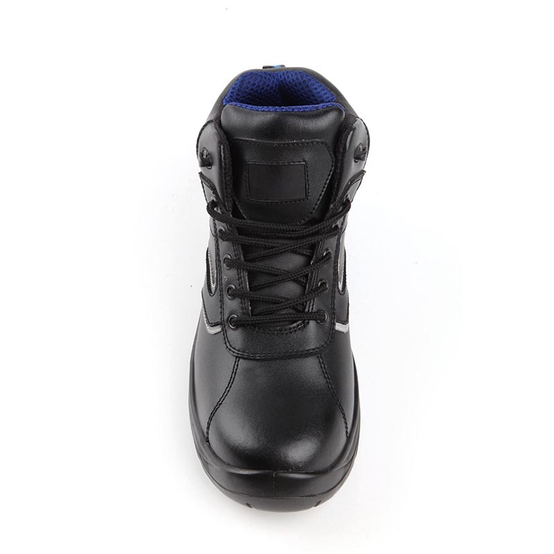 Mid-Cut Cowhide Non-Slip And Anti-Static Safety Shoes