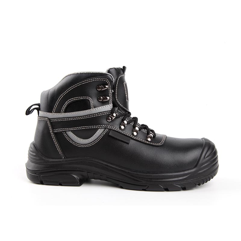 Mid-Cut Full-Grain Cowhide Waterproof Safety Shoes