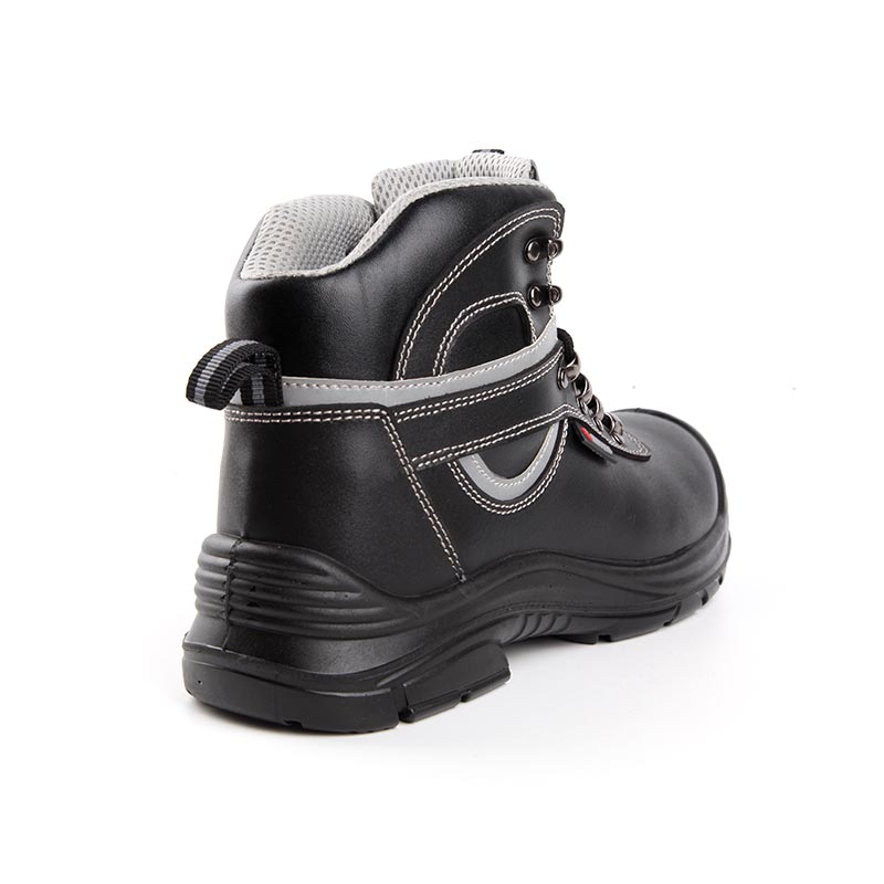 Mid-Cut Full-Grain Cowhide Waterproof Safety Shoes