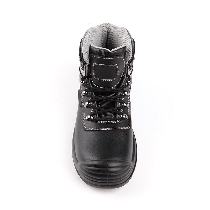 Mid-Cut Full-Grain Cowhide Waterproof Safety Shoes
