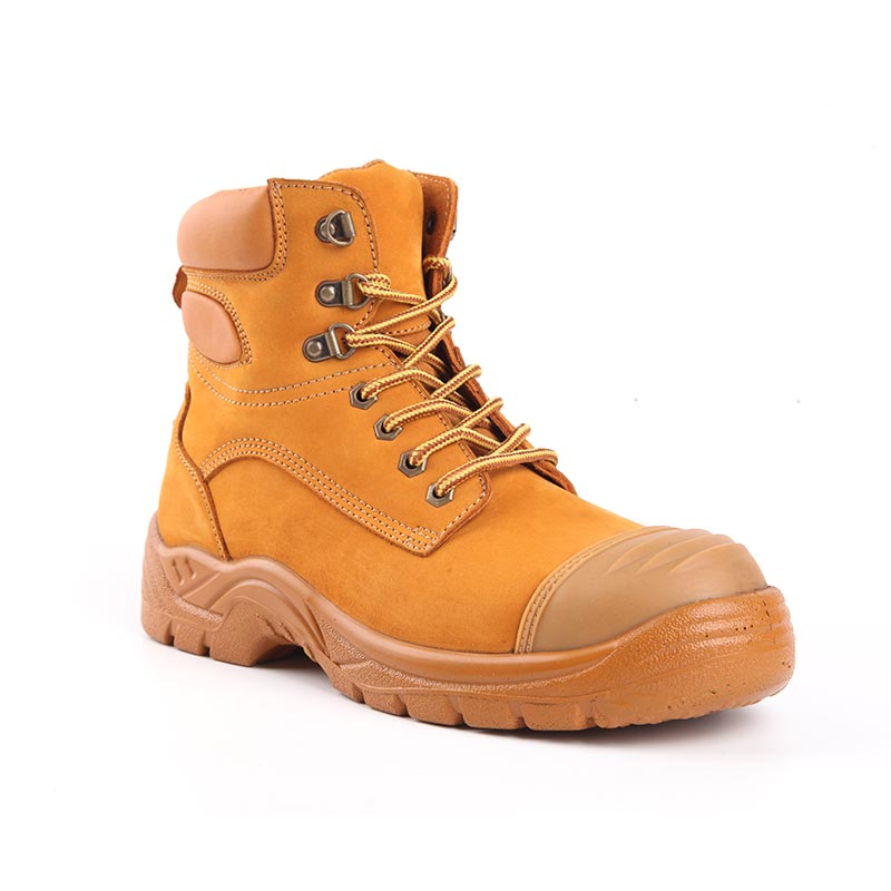 Mid-Cut Full-Grain Crazy Horse Leather Industrial Work Boots