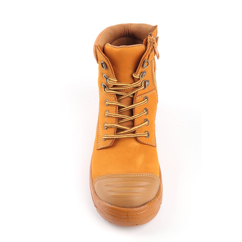 Mid-Cut Full-Grain Crazy Horse Leather Industrial Work Boots