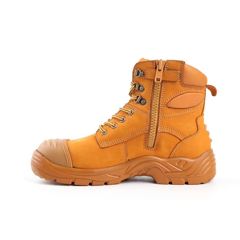 Mid-Cut Full-Grain Crazy Horse Leather Industrial Work Boots