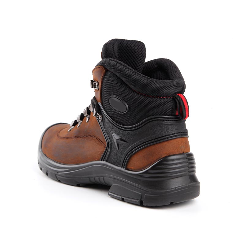 Mid-Cut Steel-Toe Waterproof Construction Safety Shoes