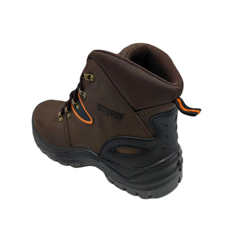 Crazy Horse Leather Anti-slip Safety Shoes