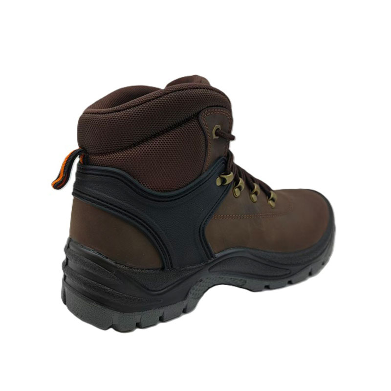 Crazy Horse Leather SR Anti-slip Safety Shoes