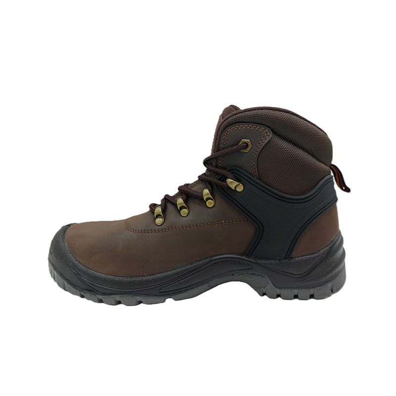 Crazy Horse Leather SR Anti-slip Safety Shoes