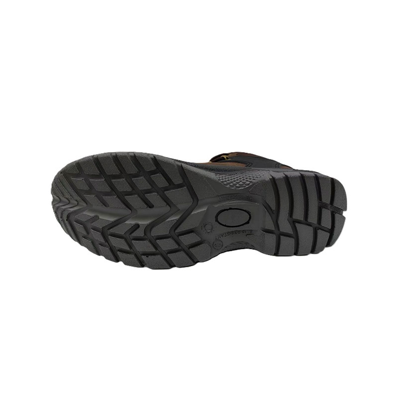 Crazy Horse Leather SR Anti-slip Safety Shoes