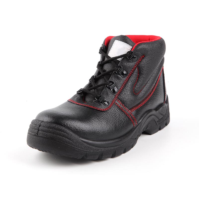 Low-Cut Smooth Cowhide Steel-Toed Construction Work Boots