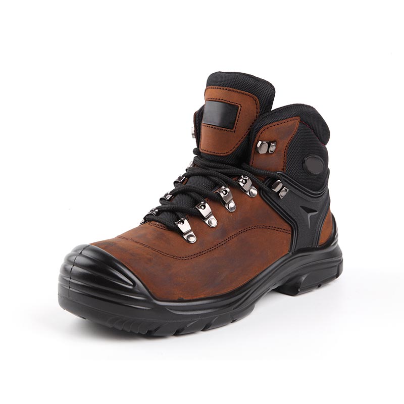 Mid-Cut Steel-Toe Waterproof Construction Safety Shoes